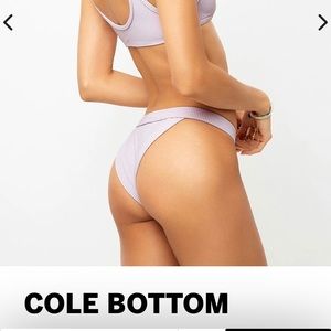 NWT FRANKIES BIKINIS ORCHID MEDIUM COLE BOTTOM